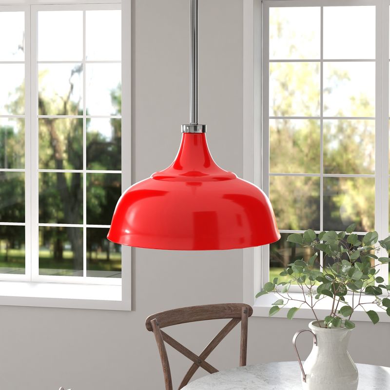 Hampton & Thyme 10.75" Wide Pendant with Metal Shade, 3 of 10