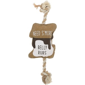 Pavilion Gift Company - S'more - 14.75" Canvas Dog Toy on Rope - Pet Toy - 1 of 4