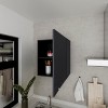 GlasFlength Kitchen Storage 1 Door Kitchen Wall Cabinet Internal Shelves Cabinet Storage Cupboard for Kitchen, Black, 13.1"*19.7"*23.6" - 3 of 4