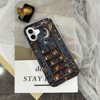 BONGEEK Generic Case Compatible with iPhone 16Plus,Scratch Resistant Hybrid 2-Layer Hard Shell Bright Phone Case,Vintage Dark Bookshelf Moon - 3 of 4