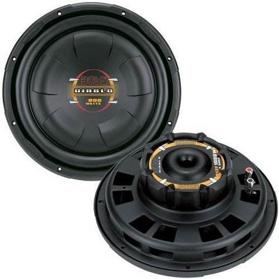 2) BOSS D10F 10" 1600W Shallow Slim Car Audio Subwoofers Power Subs Woofers Flat