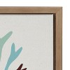 18" x 24" Sylvie Sea Plant by Alicia Schultz Framed Wall Canvas Gold - Kate & Laurel All Things Decor - 3 of 4