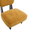 PAGED Modern Accent Chairs Set of 2, Upholstered Sofa Chair with Wooden Base, Comfy Reading Chair for Bedroom, Living Room Furniture - 3 of 4