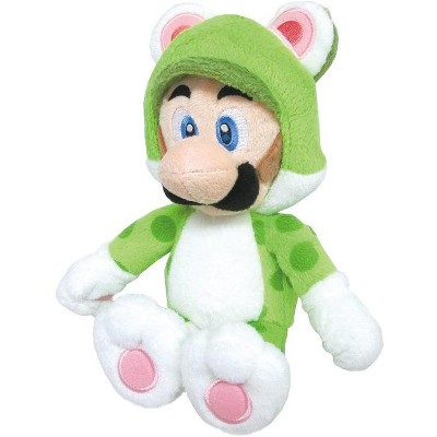 Super Mario Sanei: Stuffed Luigi Cat Plush (S)