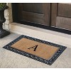 A1HC Natural Rubber & Coir 30x48, Monogrammed Doormat For Outdoor Entrance, Anti-Shed Treated Mat - 2 of 4