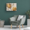 Trademark Fine Art - Tim Otoole 'Golden Poppies On Taupe I' Wood Slat Art - 3 of 4
