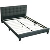 NicBex Queen/King Bed Frame,Velvet Upholstered Bed Frame  with Tufted Headboard,Platform Bed for Adults,Kids,Teens,No Box Spring Needed - 2 of 4