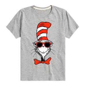 Boys' - Dr. Seuss - Cat in The Hat Wearing Sunglasses Short Sleeve Graphic T-Shirt - 1 of 4