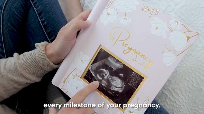KeaBabies Blossom Pregnancy Journal, 80 Pages Hardcover Pregnancy Book for First Time Moms, Baby Memory Book, 2 of 11, play video