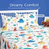3 Piece Kids Twin Sheet Set Dinosaur Soft Microfiber Bed Sheets Deep Pocket Wrinkle Free Cozy Toddler Bedding Set Fade Resistant Breathable Girl Joyin - 2 of 4