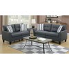2pc Contemporary Sofa and Loveseat Set, Cushioned Polyfiber with Solid Pine Frame for Living Room - 4 of 4