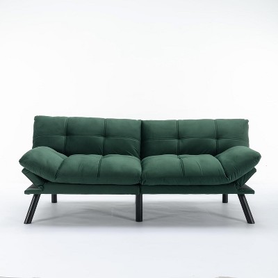 Convertible UNISOAR Foldable Modern Sofa Bed, Futon Lazy Sofa Bed, Lounge Chair Indoor,Light Gray/Blue/Black/Cream/Green/Brown
