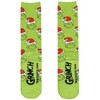 Dr. Seuss Adult The Grinch Santa Hat Fuzzy Cozy Anti-Slip Crew Socks 1 Pair (OSFM) Green - 3 of 4