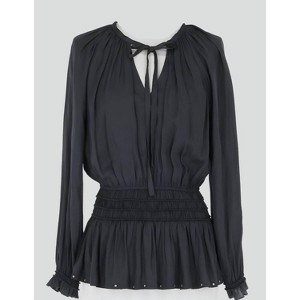 Women's Rouched Waist Blouse - current air - 1 of 2