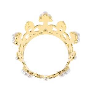 Unique Bargains Napkin Rings Crown Alloy 1 Pc - 1 of 3