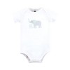 Hudson Baby Cotton Layette Set, Mint Gray Elephant - 4 of 4