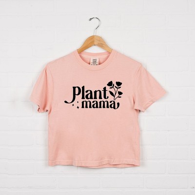 Simply Sage Market Women's Floral Plant Mama Short Sleeve Relaxed Fit Cropped Tee