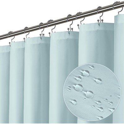 LiBa Premium Cloth Fabric Shower Curtain - Heavy Duty, Water Repellent, Hotel Style Soft Liner, Easy Clean and Machine Washable
