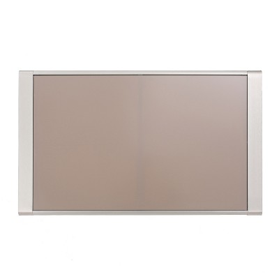 Cape Coral Rectangle Aluminum Coffee Table with Glass Top