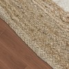Maxax Rustic Jute Door Mat， Natural Fiber Jute Rug Solid Center for Entryway and Hallway - 4 of 4