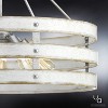 Urban Ambiance Luxury Modern Farmhouse Chandelier,  22-3/4"H x 27-3/4"W,  Galvanized Steel Finish, UHP2479 - 4 of 4