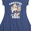 Girls' - Paw Patrol - Skye Pawsitive Vibes Fit & Flair Cap Sleeve Dress - image 2 of 4