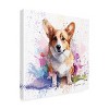 Canvas Wall Art - Frank Harris 'Corgi Master' Wall Art for Living Room, Bedroom, or Office Décor by Trademark Fine Art - 14 x 14 Inches - 2 of 4