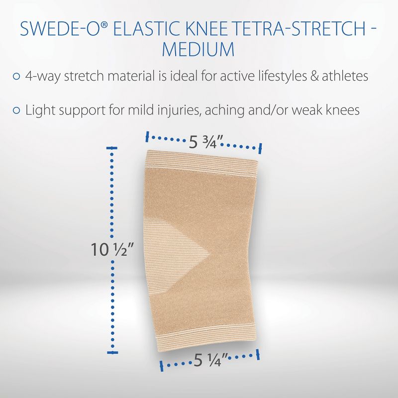 Swede-O Elastic Tetra-Stretch Knee Support, 2 of 4