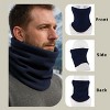 Anna-Kaci Winter Neck Warmer Gaiter Fleece Beanie Skull Cap Set Windproof Face Cover Unisex Cold Weather Outdoor Gear - 3 of 4