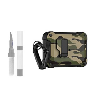 HTUTWOO for AirPods Pro 2 Case Cover Camouflage with Keychain & Secure Lock Clip, Automatic Pop-up Case for Apple AirPod Pro 2nd/1st Gen - 1 of 4