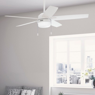 52" Fresh White LED Ceiling Fan with Reversible Blades