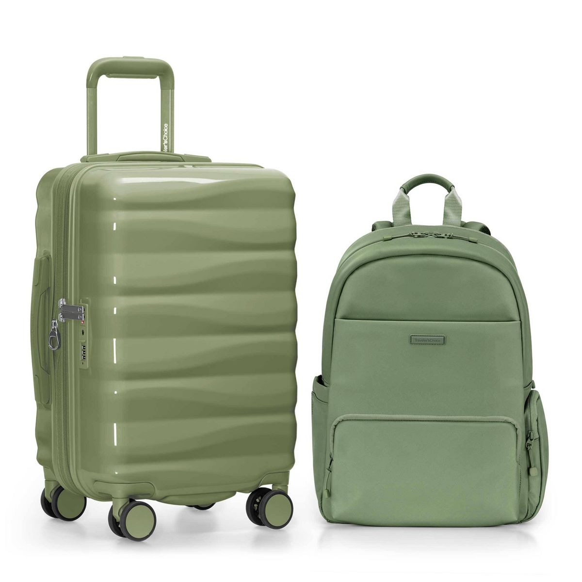 Traveler’s Choice Edinburgh Carry On Luggage and Backpack Set