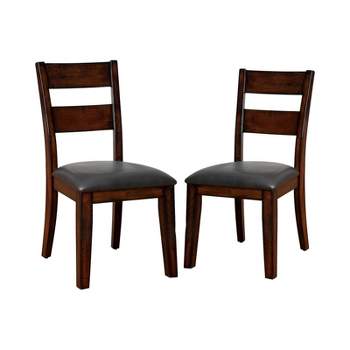 Set of 2 Two Panel Breighton Backed Side Chair Dark Red - HOMES: Inside + Out