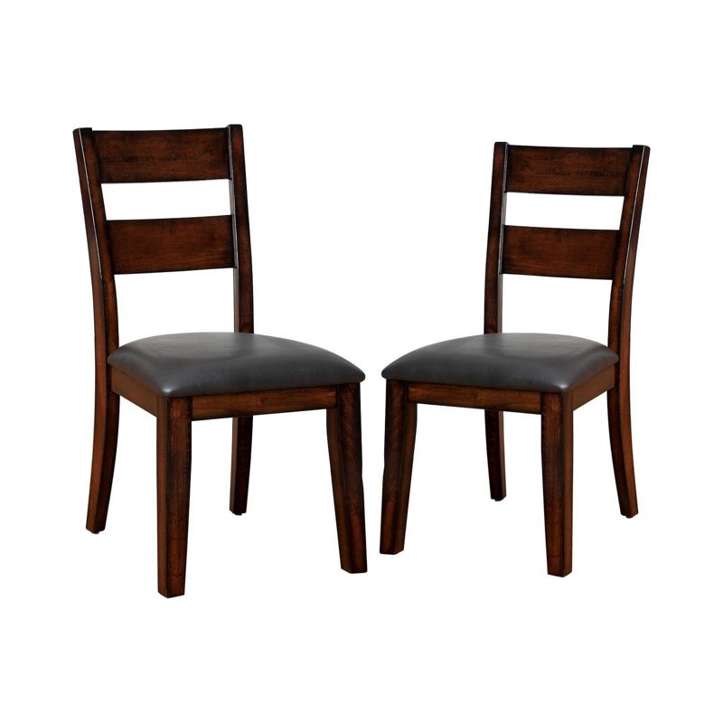 Set of 2 Two Panel Breighton Backed Side Chair Dark Red - HOMES: Inside + Out, 1 of 5