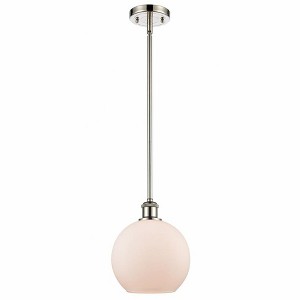 Athens - 1 Light Stem Hung Mini Pendant In Industrial Style-10 Inches Tall and 8 Inches Wide - 1 of 1