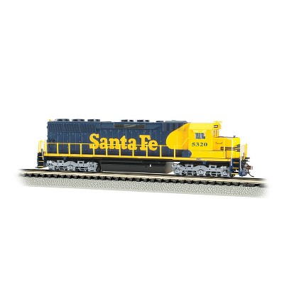 Bachmann Trains 66454 N Scale 1:160 Santa Fe #5320 DCC Sound Equipped Diesel Locomotive Train with 3 Air Horns and 1 Bell, Black/Yellow