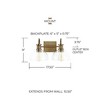 Capital Lighting Cassidy 2 - Light Vanity in  Aged Brass - 2 of 4