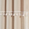 Set of 2 (84"x52") Ivy Tassel Faux Linen Light Filtering Window Curtain Panels - Lush Décor - 3 of 4
