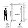 Artloge 7.87ft Modern Metal Pergola Arch White Wedding Arch Stand Garden Arbor with Heavy Duty Base for Ceremony Proposal Party - 3 of 4