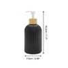 Unique Bargains Round Bottom Vertical Stripes Soap Dispenser 13.53oz 1 Pc - 4 of 4