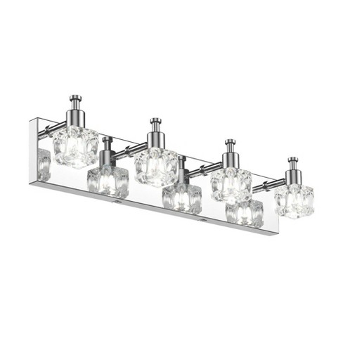 Tangkula Modern Bathroom Vanity Light, 4-lights Wall Mount Light