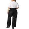 Agnes Orinda Women's Plus Size Casual Stretch Washed Pockets Wide Leg Palazzo Denim Jeans - 4 of 4