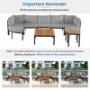 YOOCOZZ  Modern Outdoor Sectional Sofa Set with Cushions - 4 of 4