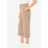 Woman Within Women's Plus Size Petite Cargo Capri - 4 of 4