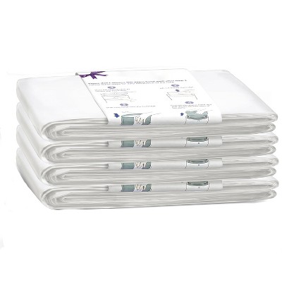 Itopfox 4-Pack Diaper Pail Refill Bags, Extra Thick & Odor Eliminating, Holds Up to 2772 Diapers, Fresh Lemon Scent, Easy Replacement