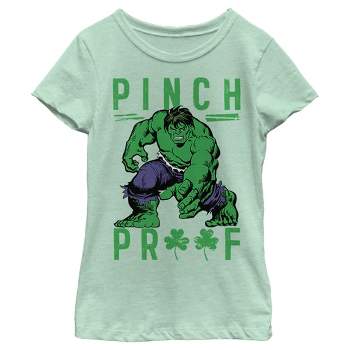 Girl's Marvel St. Patrick's Day Hulk Pinch Proof T-Shirt