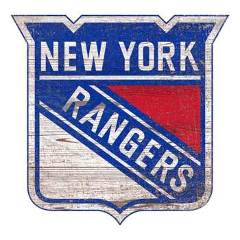 NHL New York Rangers Distressed Logo Cutout Sign