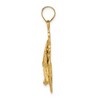 Black Bow Jewelry 14k Yellow Gold Mariner Cross with Eagle Pendant - 2 of 4