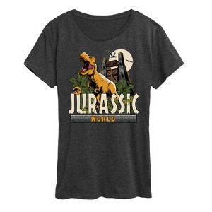 Women's - Jurassic Park - Jurassic World T Rex Short Sleeve Graphic T-Shirt - 1 of 4