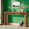 KTMBDW 55-Inch Long Console Table, Wooden Rectangular Sofa Table Behind The Couch, Farmhouse Entryway Table for Entrance, Hallway, Living Room,Natural - 2 of 4